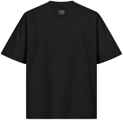 Tee 240 in Black, back view.