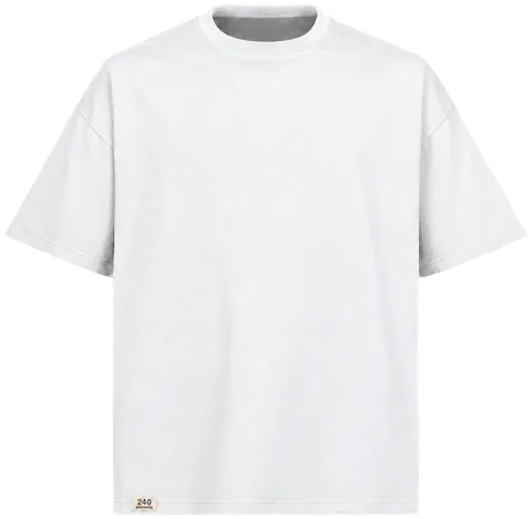 Tee 240 in White, front view.